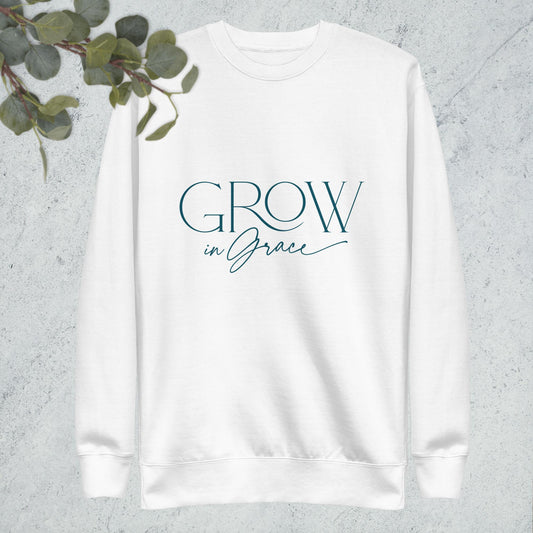 Grow in Grace Teal Logo Sweatshirt